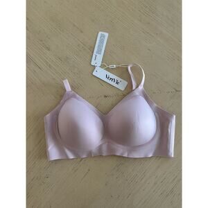 Vertvie Womens Seamless Bras No Underwire Supportive Wireless Push Sz: L